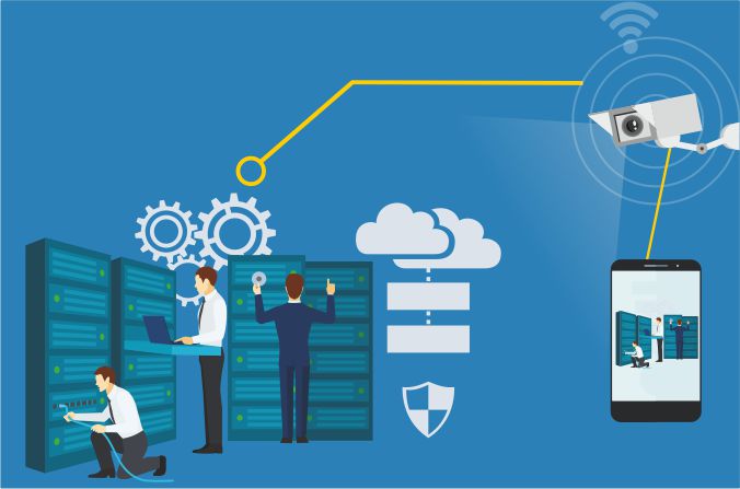 IoT based server room monitoring system 